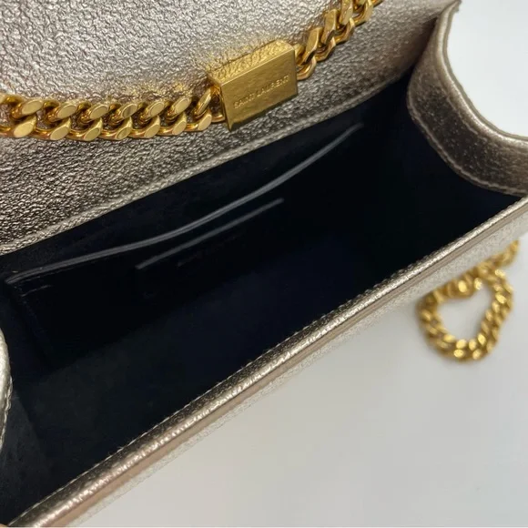 ❌SOLD❌ YSL Kate Small Sparkling Light Gold Bag Clutch - Picture 9 of 16